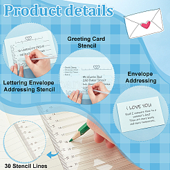 1 набор шаблонов пластиковых поздравительных открыток с изображением домашних животных DIY-PH0021-25