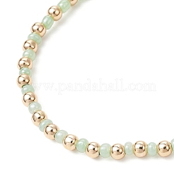 Женские браслеты из стеклянных и латунных бусин в богемном стиле&nbsp;BJEW-JB11801