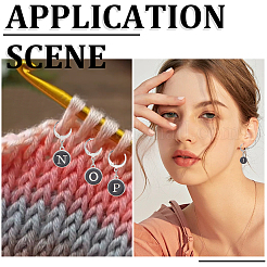 26 шт. сплав эмали кулон фиксирующие маркеры петель HJEW-SC00136