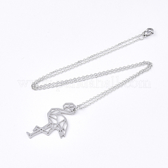 Не тускнеющие подвески из нержавеющей стали 201 NJEW-T009-JN024-1-45