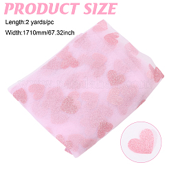 Сердцевидные формы нейлоновое волокно вышивка кружево ткань ткань&nbsp;DIY-WH0588-91B