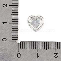 Латунные микро проложить кубического циркония бусы KK-D408-11S-03A