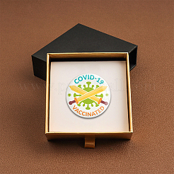 Брошь из белой жести&nbsp;JEWB-WH0012-003