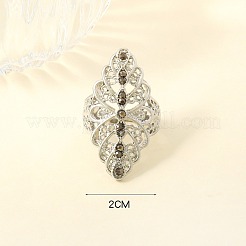 Кольца из сплава и страз FS-WG284EB-03