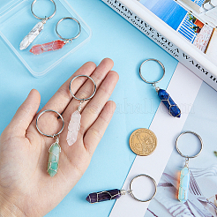 Брелок в виде пули из смешанных драгоценных камней KEYC-PH01454