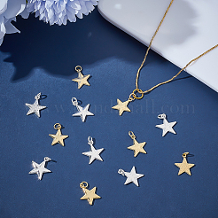 12шт 2 цвета латунные подвески&nbsp;KK-ME0001-58