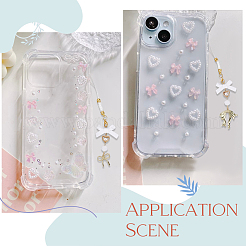 16 шт. 8 стиля бантовых мобильных ремешков из сплава и акрила HJEW-SC00134