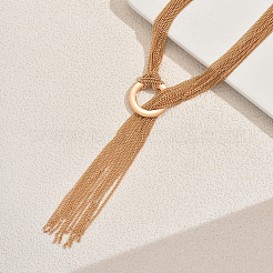 Геометрические многослойные железные длинные лариаты для женщин XV8039