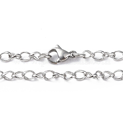 Не тускнеющая цепочка Figaro из нержавеющей стали 201 для мужчин и женщин NJEW-I122-04P