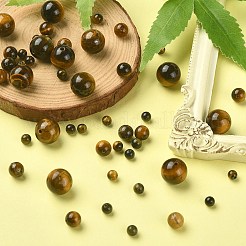 Природных тигровый глаз бисер нитей&nbsp;G-YW0001-56B