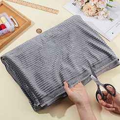 DIYポリエステル生地  衣類用アクセサリー  グレー  1600x0.5mm  3m / pc&nbsp;DIY-WH0591-160B