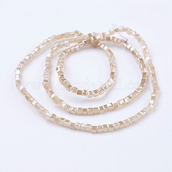 Стеклянные бусины с гальваническим покрытием &nbsp;X-EGLA-F121-HR-B02