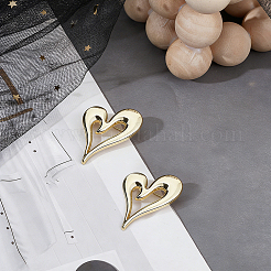 2 broche en alliage en forme de cœur&nbsp;JEWB-CP0001-60