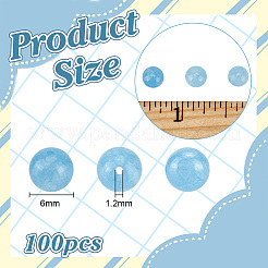 100 шт. бусины из натурального нефрита G-OC0004-15