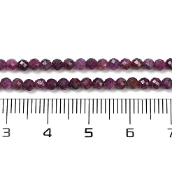 Натуральные рубиновые бисерные пряди G-C181-B06-02