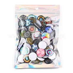 Прямоугольные пластиковые пакеты с застежкой-молнией и блестками OPP-YWC0001-11X16