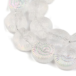 Стеклянные бусины с гальваническим покрытием &nbsp;EGLA-F164-HR02