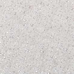 MIYUKIラウンドロカイユビーズ  日本製シードビーズ  （rr528)ホワイトパールセイロン  15/0  1.5mm  穴：0.7mm  約5555PCS /ボトル  10 G /ボトル&nbsp;SEED-JP0010-RR0528