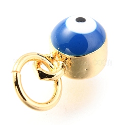 Латунь эмаль подвески&nbsp;KK-Y001-02B-03G