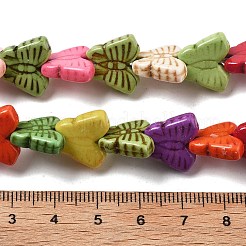 Синтетических нитей бирюзовые бусы G-B140-N01