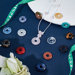 24шт 24 стиля подвески из натуральных и синтетических смешанных драгоценных камней G-BC0001-59