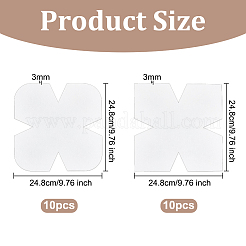 20 шт. 2 стиля фетровой ткани ватин для квилтинга шаблон уютного узора чаши DIY-OC0011-47