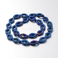 Гальванизировать немагнитных синтетический гематит нитей бисера&nbsp;G-F300-54-F05