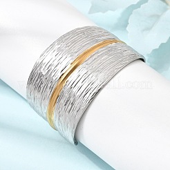 Bracciali a polsino in acciaio inossidabile 304 bicolore&nbsp;SA-CBA90C5-02A-PG