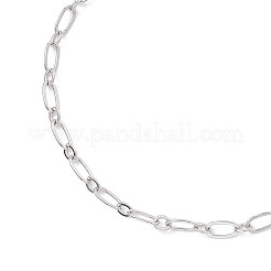 Браслеты из латуни с овальными звеньями для женщин&nbsp;BJEW-JB13035