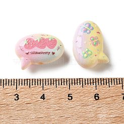 Perles acryliques imprimés opaques&nbsp;AC-CBA6251-03
