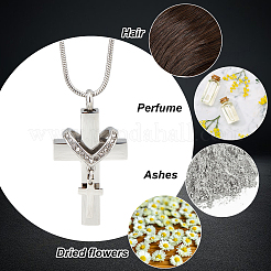 Ожерелье из урны с прахом из нержавеющей стали NJEW-CN0001-06P