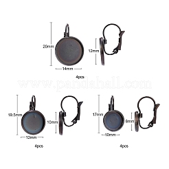 12 pieza de accesorios para pendientes de palanca de acero inoxidable 304 de tamaño 3&nbsp;STAS-ZZ0001-04EB