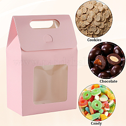 Rechteckige Geschenkboxen aus Papier mit klarem Fenster&nbsp;CON-WH20003-02B