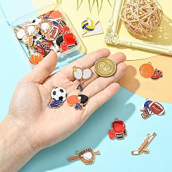 36 шт. 9 стиля подвески из цинкового сплава с эмалью&nbsp;FIND-CJ0005-30