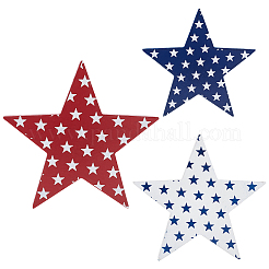 Украшения дисплея натурального дерева&nbsp;DJEW-WH0011-31