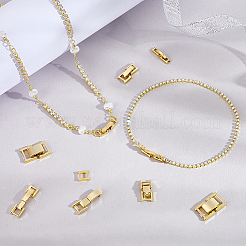 6 стиль латунных застежек для часовых ремешков KK-PH0013-20