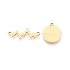 Подвески из нержавеющей стали 304 с кристаллами и стразами.&nbsp;STAS-T074-13G