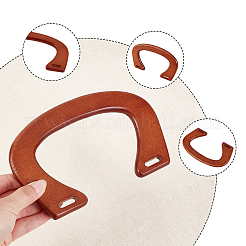 4 шт. 2 цвета ручки для сумок из дуба FIND-WR0001-56A