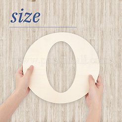 Mot maison des tranches de bois non finies&nbsp;DIY-WH0163-91-1