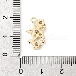 Messing micro pave klare zirkonia anhänger&nbsp;KK-B179-11G