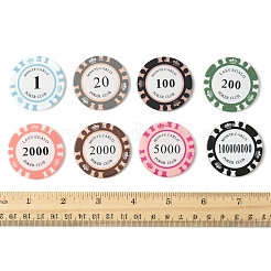 16шт 8 цвета непрозрачные акриловые подвески OACR-FS0002-21