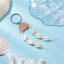 Брелки из натуральной ракушки каури&nbsp;KEYC-JKC01189
