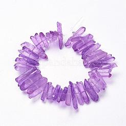 Натуральный кристалл кварца точки бусины нити&nbsp;G-K181-B04