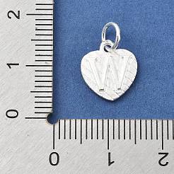 925 серебряное сердце с заглавными буквами STER-S009-13W-S