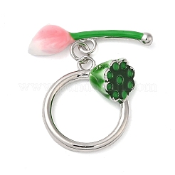 Застежки-тоггл из латуни с эмалью&nbsp;KK-C028-15P