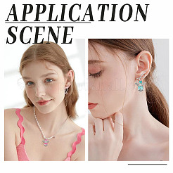 24шт 12 цвета стеклянные жемчужные подвески&nbsp;PALLOY-GO00070