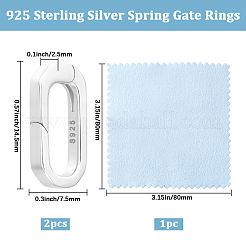 925 Federtorringe aus Sterlingsilber&nbsp;STER-BBC0009-75