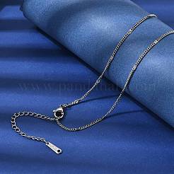 12 Stück 1.8 mm 304 Edelstahl strukturierte gedrehte Kette Halskette für Damen und Herren&nbsp;NJEW-H093-20P-03