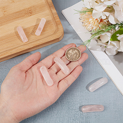 6 breloque connecteur en quartz rose naturel&nbsp;G-OC0005-91C