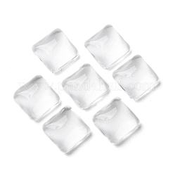 Прозрачные прозрачного стекла квадратных кабошоны X-GGLA-A001-10mm